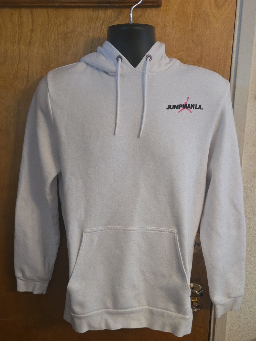 Nike Air Jordan Jumpman Flight Over Los Angeles Hoodie White Men's Medium